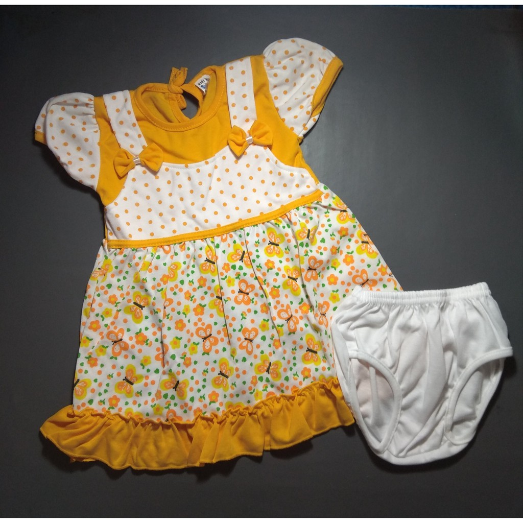 Baju Bayi /Dress Bayi Syifana Karakter Kupu Lucu