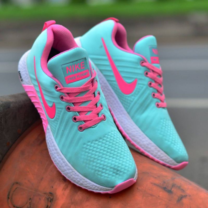 NIKE FREE FLYKNIT | Sepatu Sneakers Wanita Olahraga Jogging Running Aerobik