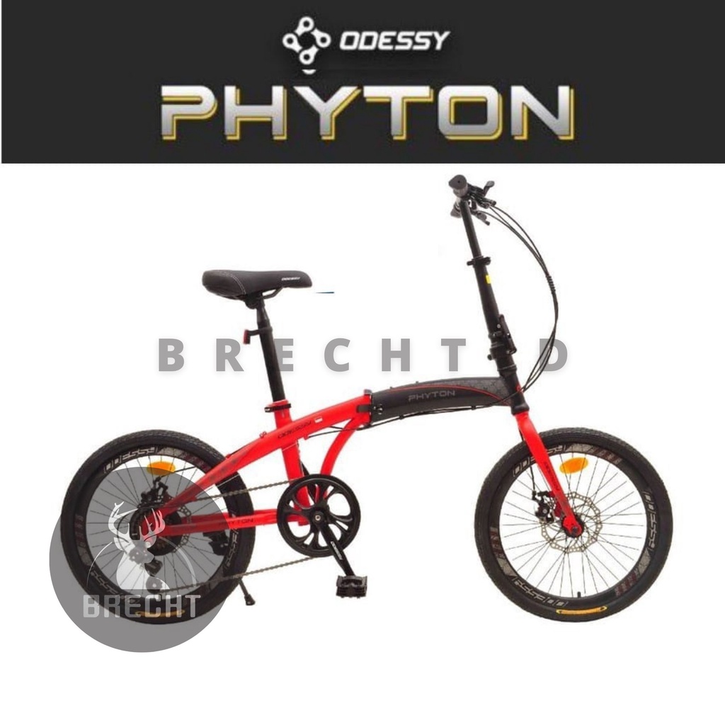 Sepeda Lipat Folding Bike Odessy Phyton 20" Steel 7Speed 20 36