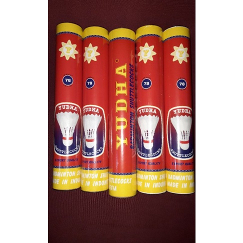 shuttlecock YUDHA Merah / KOCK BULUTANGKIS / KOK bulutangkis enak & murah bulu awet / kok indonesia 