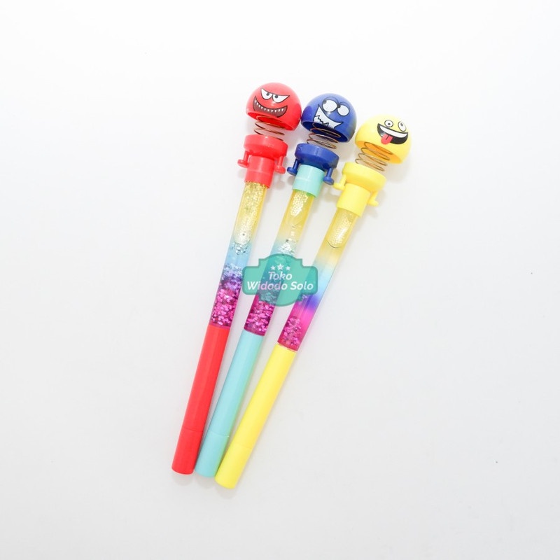 

Pulpen Gel Fancy Hitam Glitter Spring Doll - 1 Buah