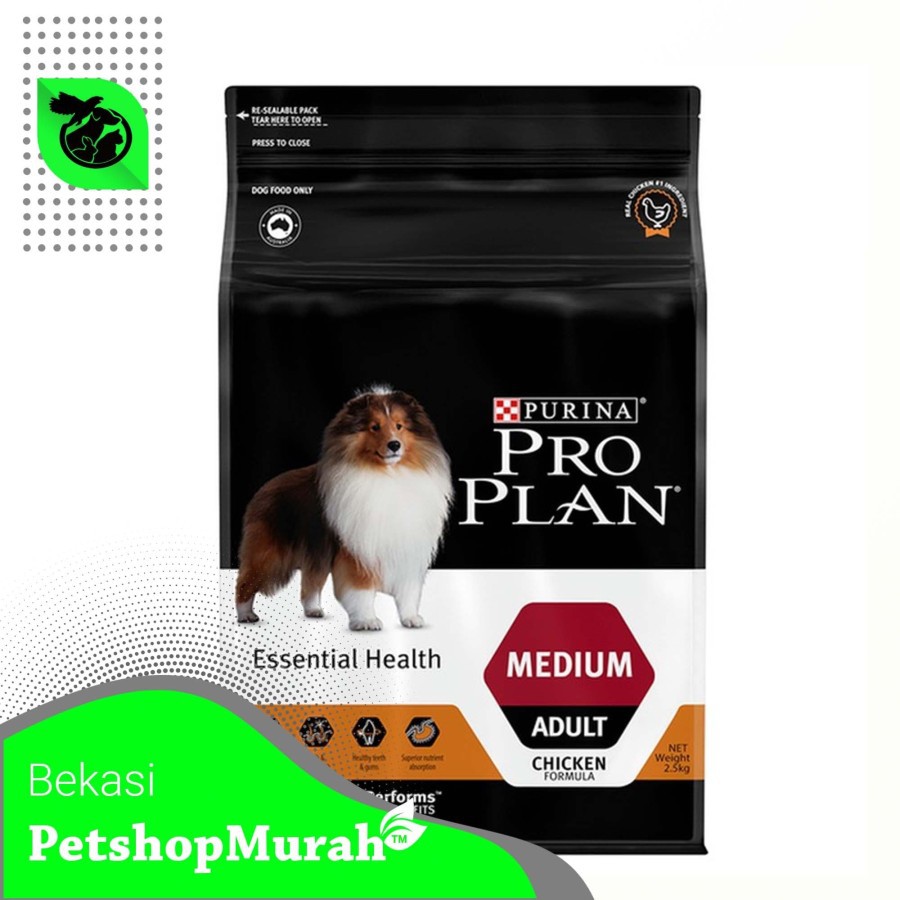 Makanan Anjing Pro Plan Adult Medium Breed 15kg Dog Food Sedang 15 kg