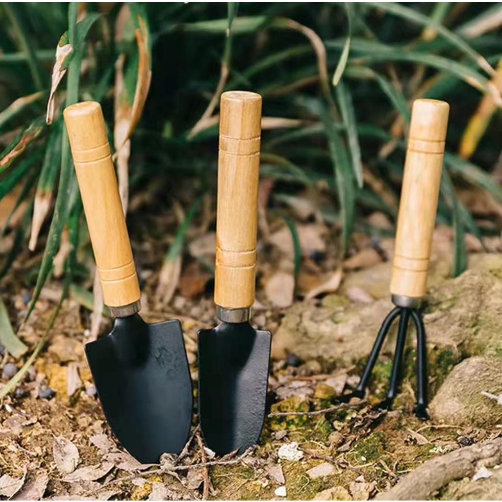 (BOW) Peralatan Berkebun Mini Sekop Set Peralatan Cangkul Garden Ukuran Kecil