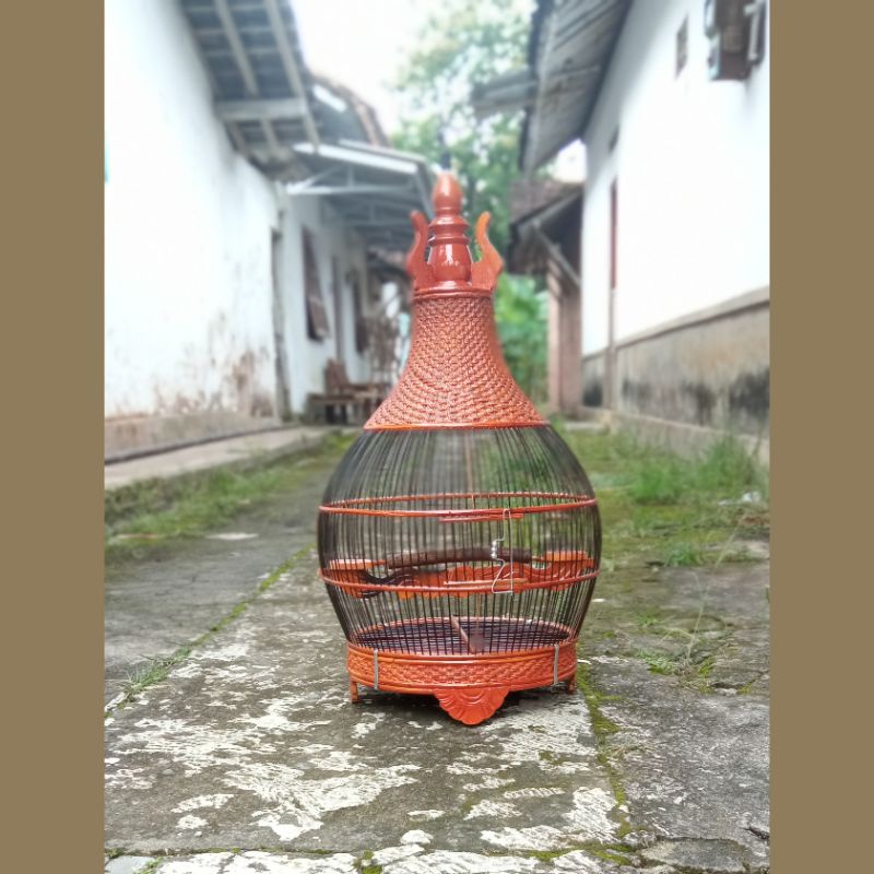 SANGKAR BURUNG PERKUTUT MODEL KERUCUT