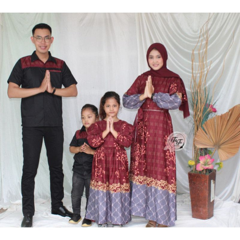 Couple keluarga / SARIMBIT /MAXMARA LUX / baju couple /gamis anak