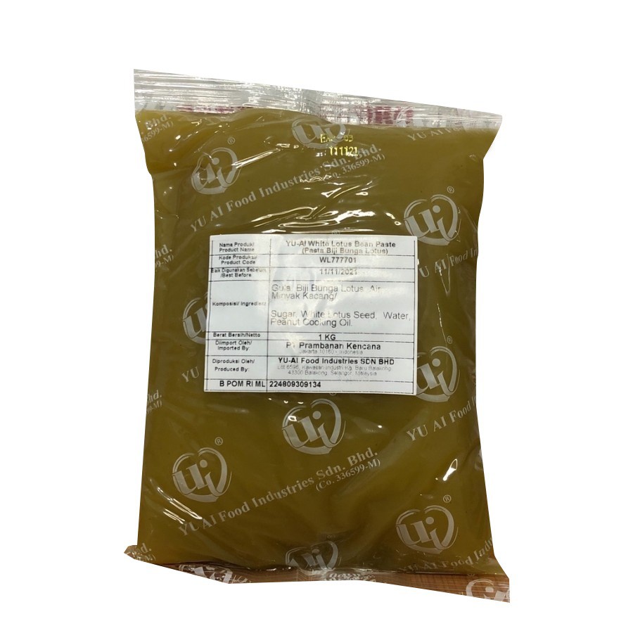 

Yu Ai Paste Filling White Lotus Lian Yong 1kg MoonCake Bakpao Roti