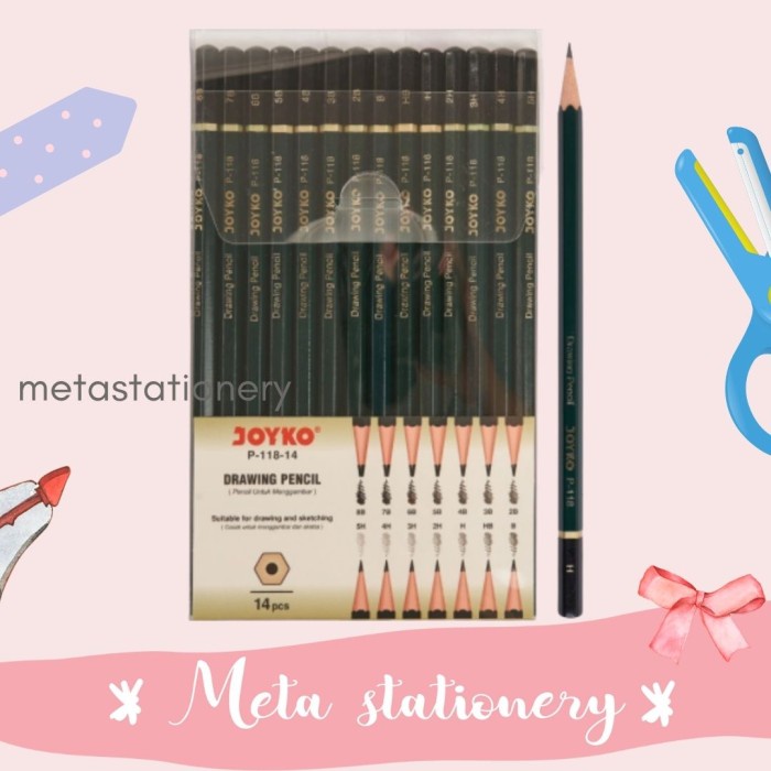 

Promo Drawing Pencil / Pensil Menggambar Joyko P-118-14 ( 1 Set ) Terlaris