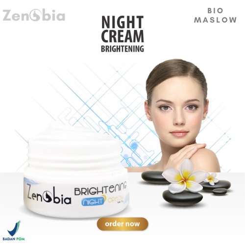 Zenobia Night Cream Brightening Series 10gr BPOM 100% Original