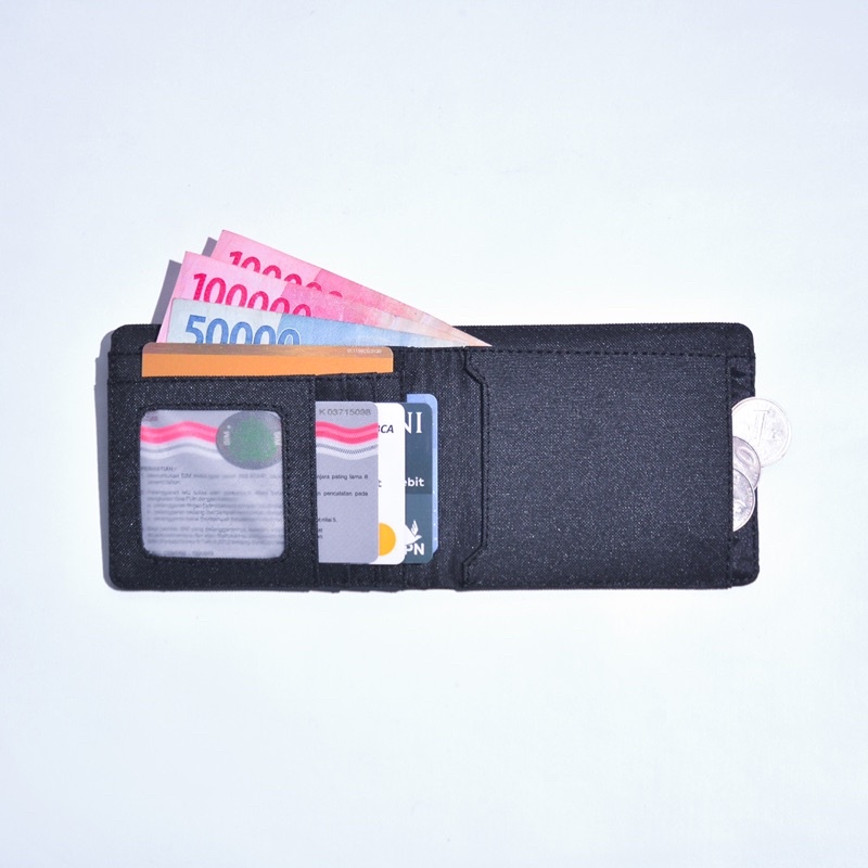 Luis black strip 2 in 1 wallet