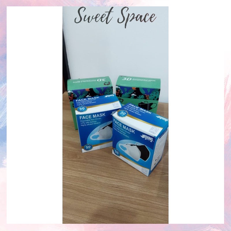 BOX MASKER KOSONG DUCKBILL DAN EARLOOP | BOX MASKER SATUAN [SWEETSPACE]