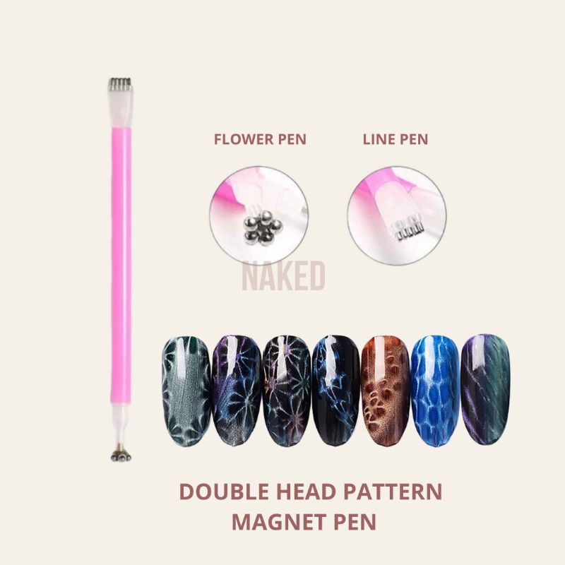 cat eye magnet 2in1 pen magnet nail art