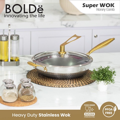 Super WOK HONEYCOMB 32 cm BOLDe