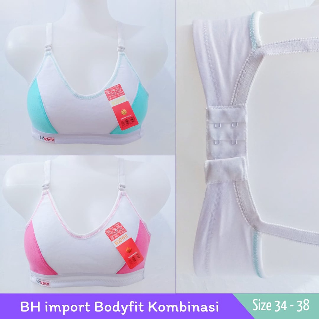 Bodyfit Bh Sport/Bh Remaja body fit/Bra Remaja Kombinasi Busa Tipis Tanpa Kawat Nyaman Dipakai | Bisa Cod