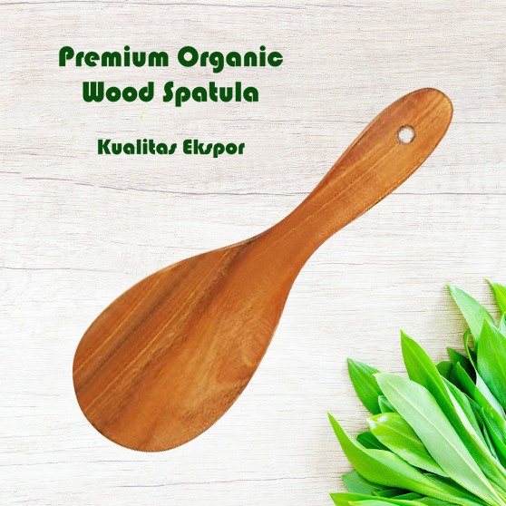 MOEGEN Premium Organic Healthy Qood Spatula / Sutil Kayu Premium Food Grade