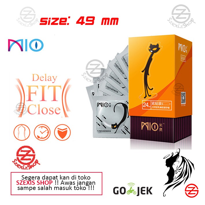 KONDOM MIO 49 mm + delay lub - 24 pcs
