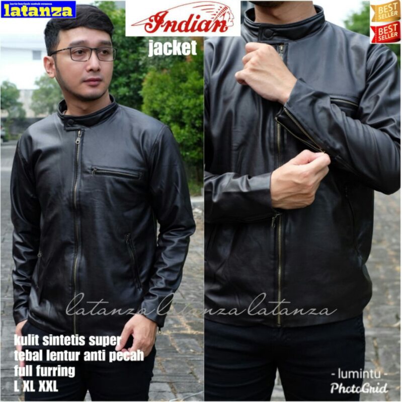 INDIAN JAKET SEMI KULIT PRIA