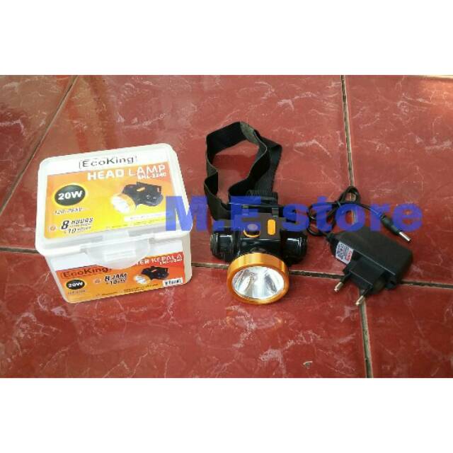 headlamp/senter kepala cas 20w