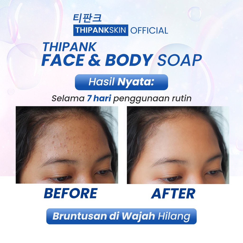 Thipank skin soap facial wash sabun pemutih wajah sabun pencerah wajah sabun jerawat dan bekas jerawat sabun pemutih wajah dan badan