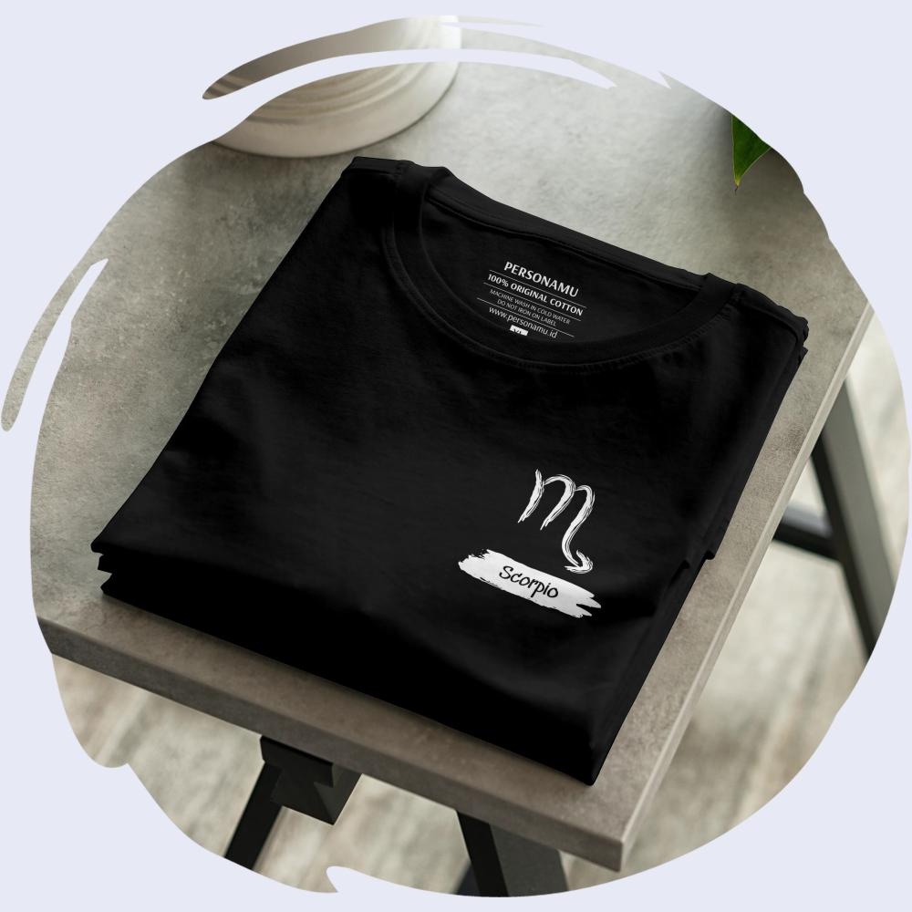 EJK Kaos Scorpio Hand Drawing Big Size - Baju Zodiak