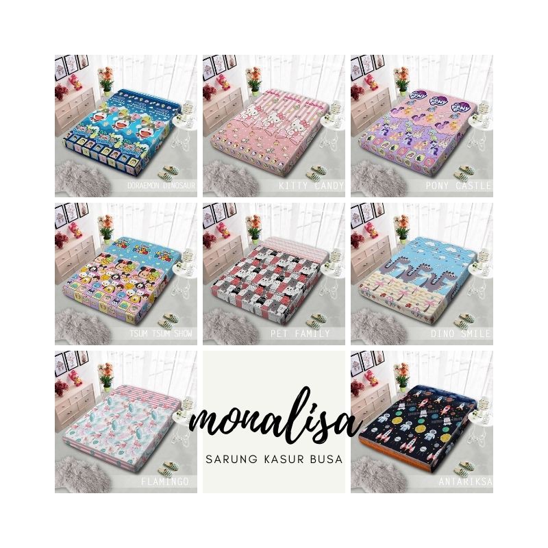 RC SARUNG KASUR BUSA MONALISA UKURAN 120X200 DAN 100X200 T15
