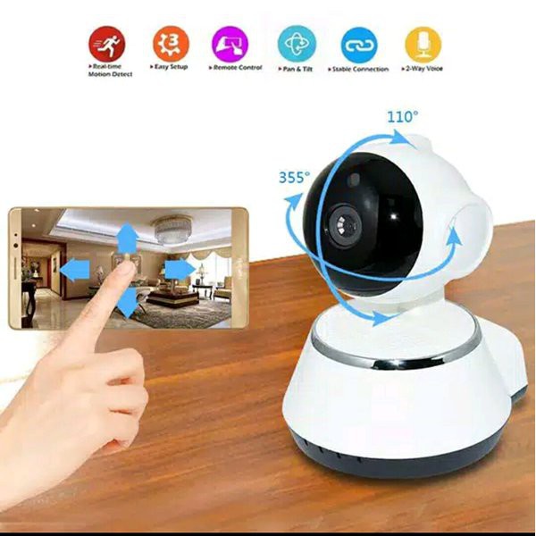 ORIGINAL Camera CCTV / Smart Camera Wifi V380 HD720P Wireless Mini IP CCTV Phone Audio /Kamera CCTV wireless