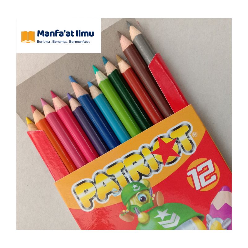 

Pensil Warna Patriot 12 Warna - Pendek