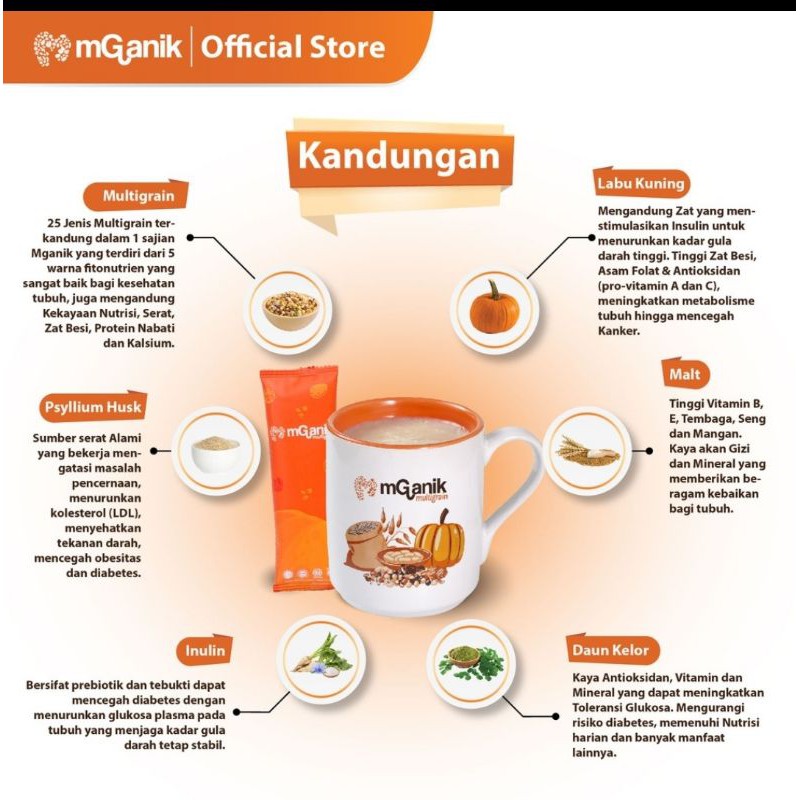 MGANIK MULTIGRAIN 500gr + BOTOL MINUM SHAKER 300ml