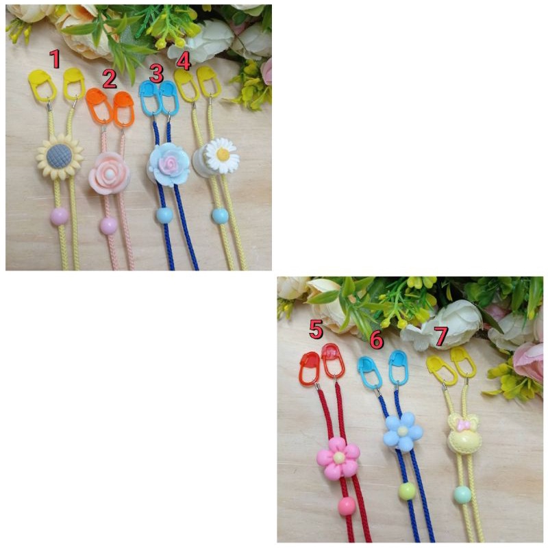 Strap masker anak anak strapmasker bunga strap masker lucu strap masker tali kalung masker anak lucu