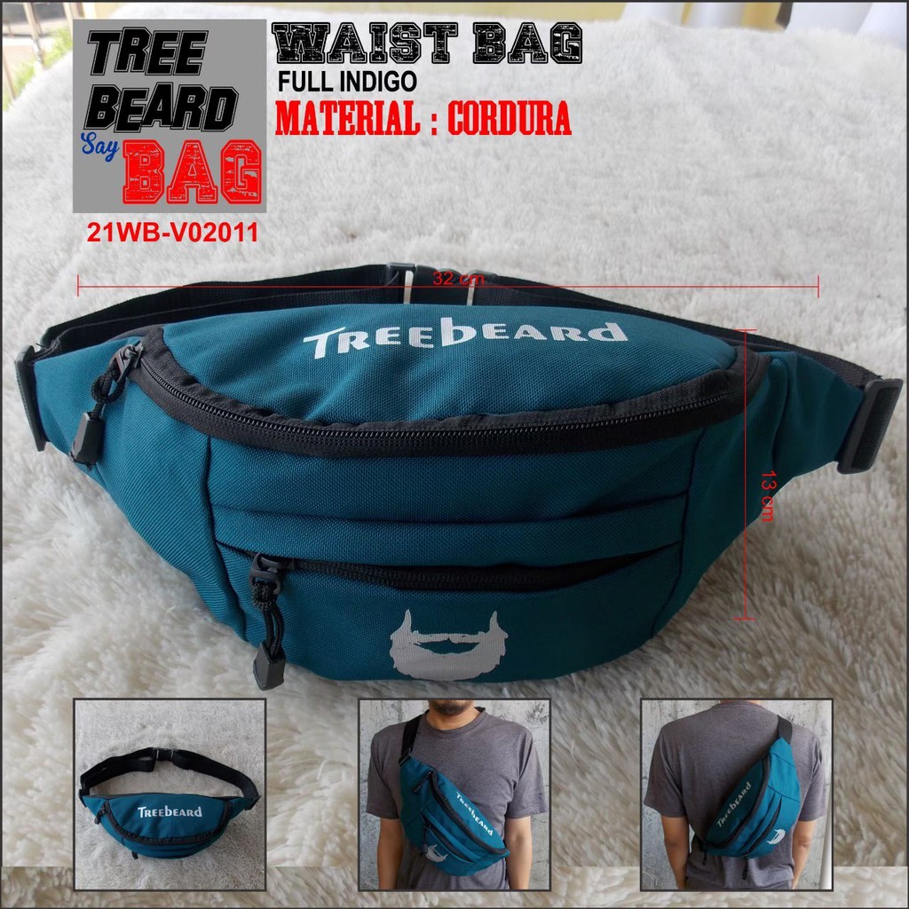 [ BISA COD ] AKN - TAS SLEMPANG PRIA / TAS SLEMPANG TERBARU / TAS WAISTBAG ORIGINAL TREEBEARD