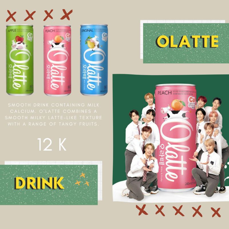 Olatte Milk Drink Minuman Korea Shopee Indonesia