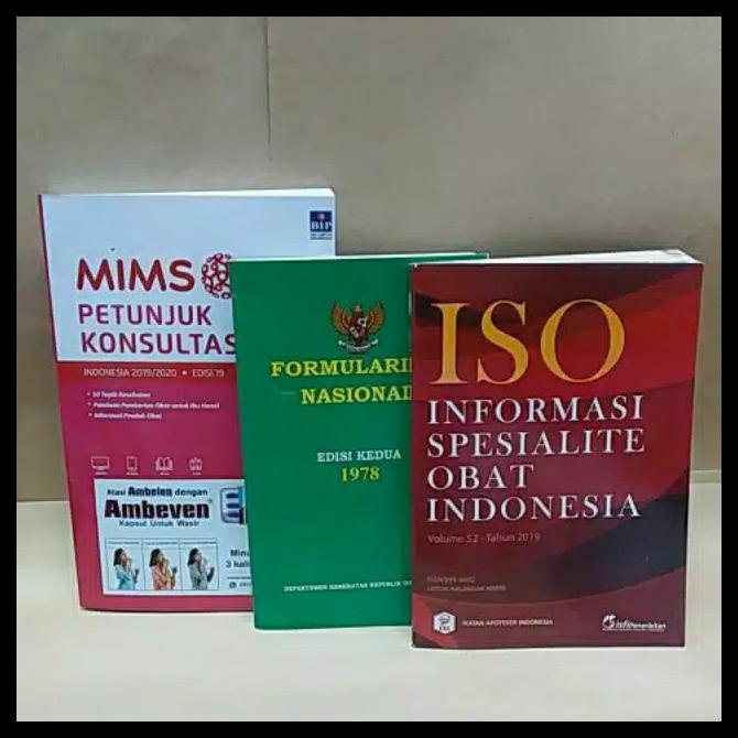 

TERBARUU!! BUKU PAKET FARMASI MIMS 2020, FORNAS & ISO VOLUME 52 2019/2020. COD