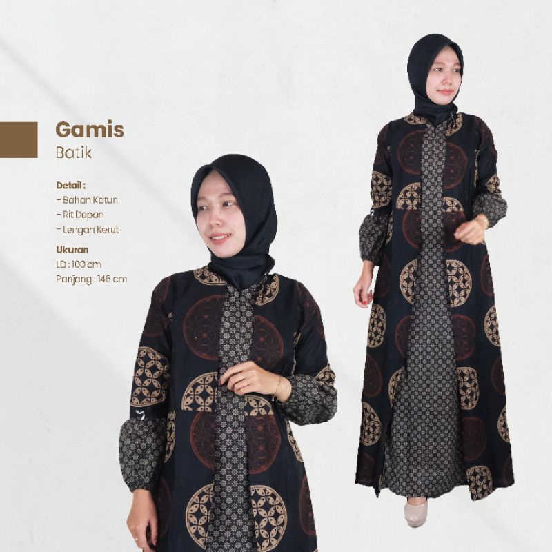 Gamis Batik Sogan - NairaBatik