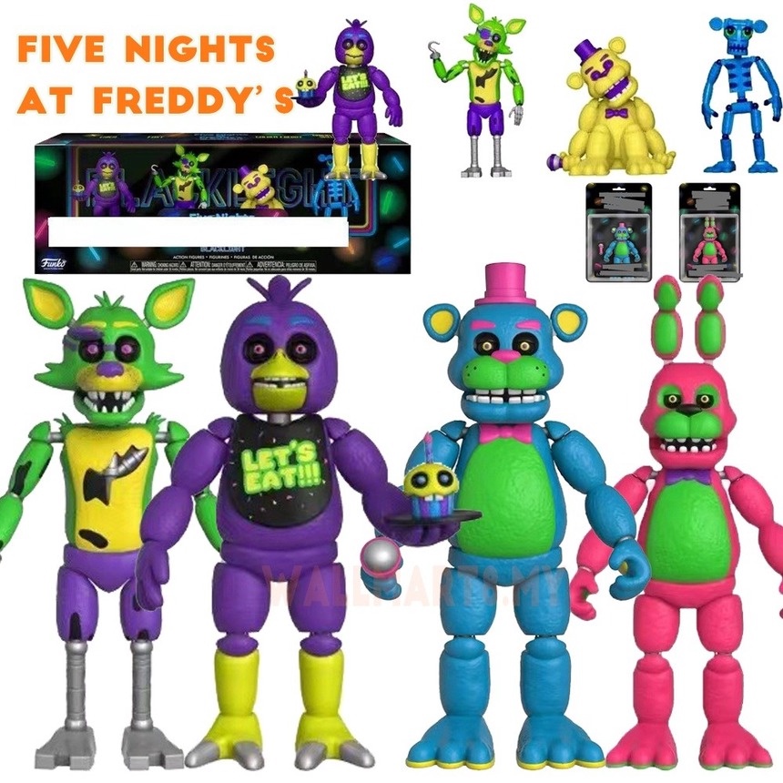 Mainan Action Figure Fnaf FIVE NIGHTS AT FREDDY 's BONNIE FOXY CHICA FREDDY Bahan PVC Untuk Anak