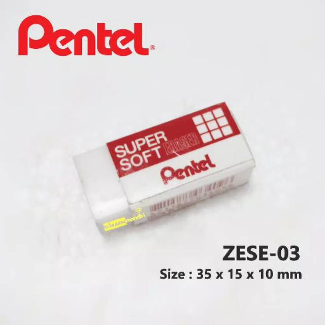 

Penghapus Pentel / Pentel Soft Eraser Red