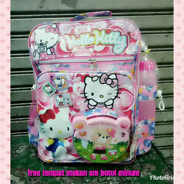 Tas hello kitty gratis tempat makan dan minum import