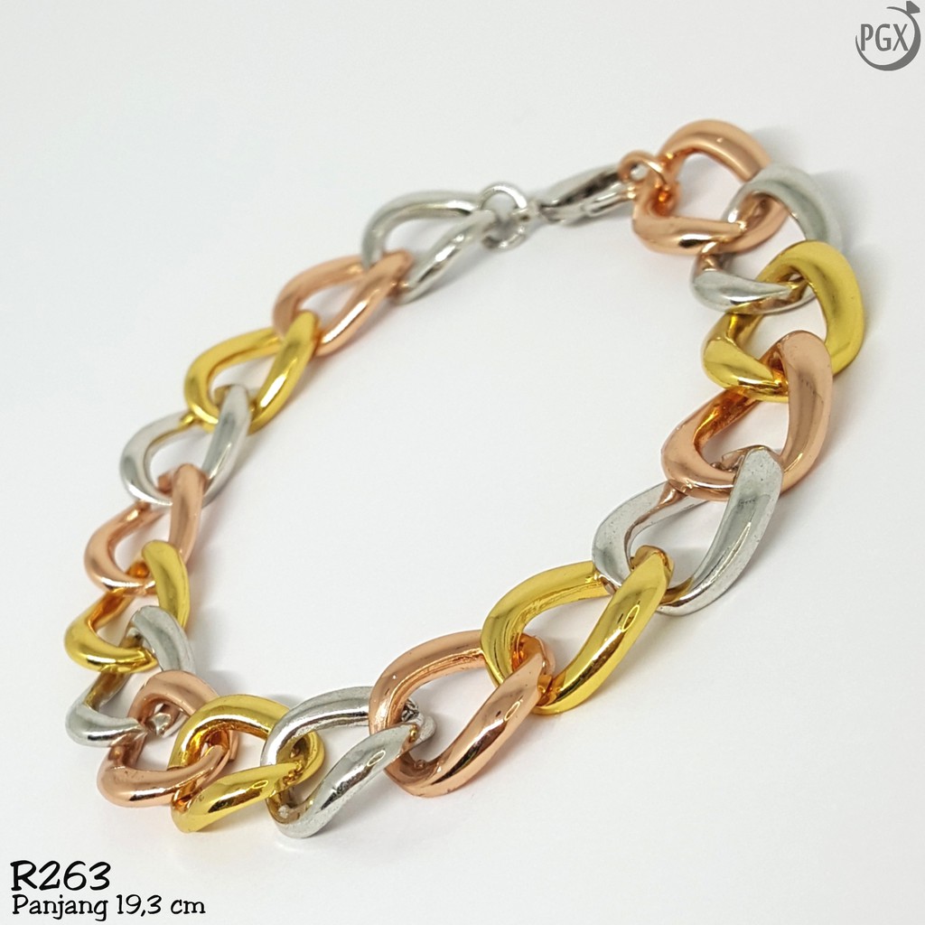 PGX Gelang Tangan Xuping Wanita Perhiasan Lapis Emas Aksesoris Fashion Premium - R106