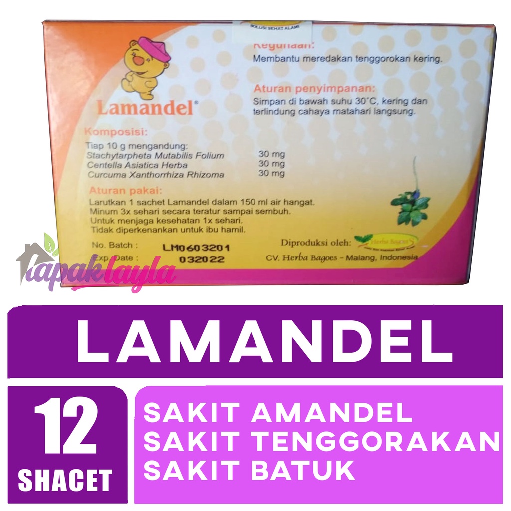 LAMANDEL OBAT KHUSUS AMANDEL AKUT RADANG TENGGOROKAN