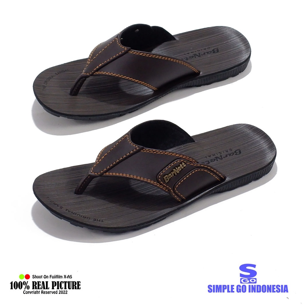 Sandal japit pria modern 2022 - Sandal kasual pria terbaik bisa untuk acara santai atau resmi Sendal cowok kulit sintetis jepit Barnet original Barnett rally pro 03 39-43