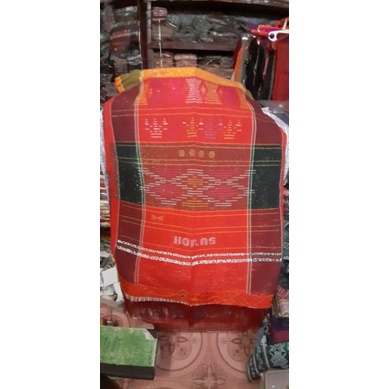 SADUM TIKAR JUMBO Uk. 80x210CM ULOS SADUM HIJAU MERAH UNGU ULOS TENUN BATAK
