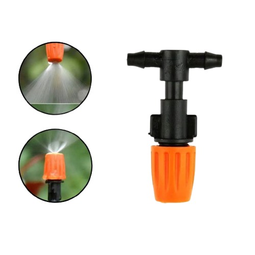 Nozzle Misting Dengan Adapter Tee Selang 7mm FEZONE