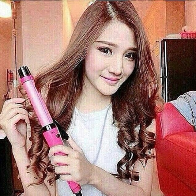 ✿ELYSABETHME✿ Catok nova 2in1 bisa lurus dan curly tahan panas ceramic low watt hemat listrik