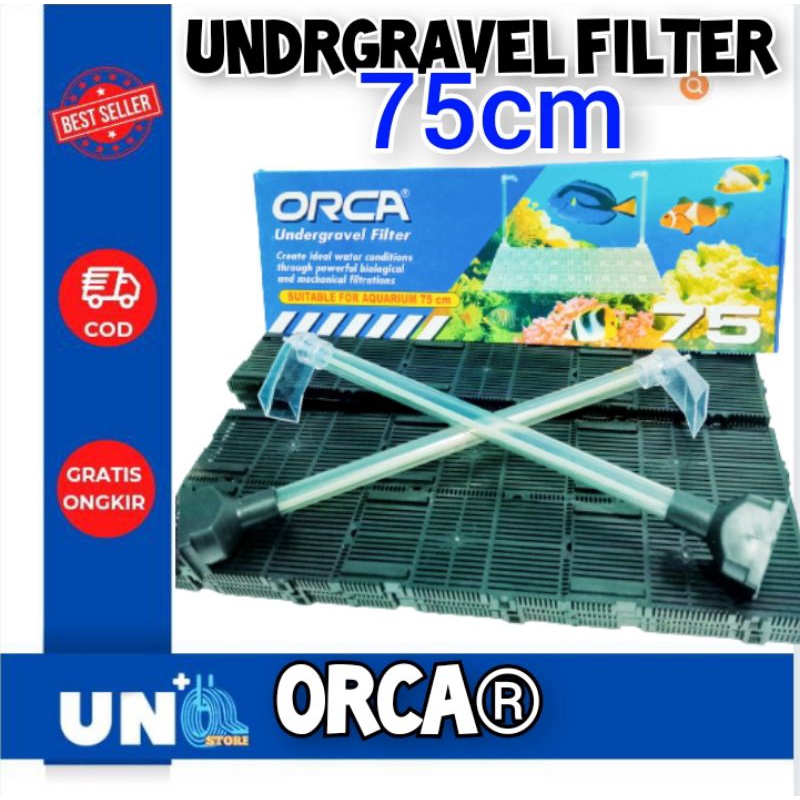 FILTER UNDERGRAVEL AQUARIUM 75cm Merk ORCA