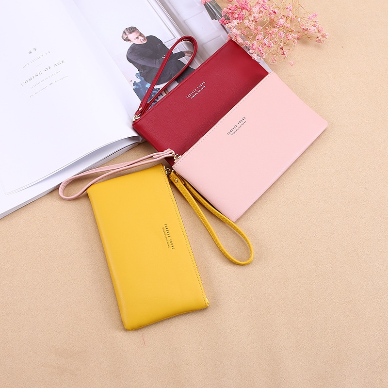 Dompet Panjang Simple 2in1/  Clutch Wanita Terbaru Import Original  FOREVER YOUNG - 380