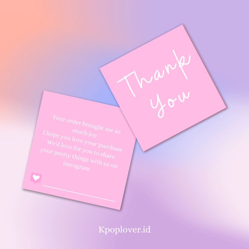 

Thank you card 2 Sisi