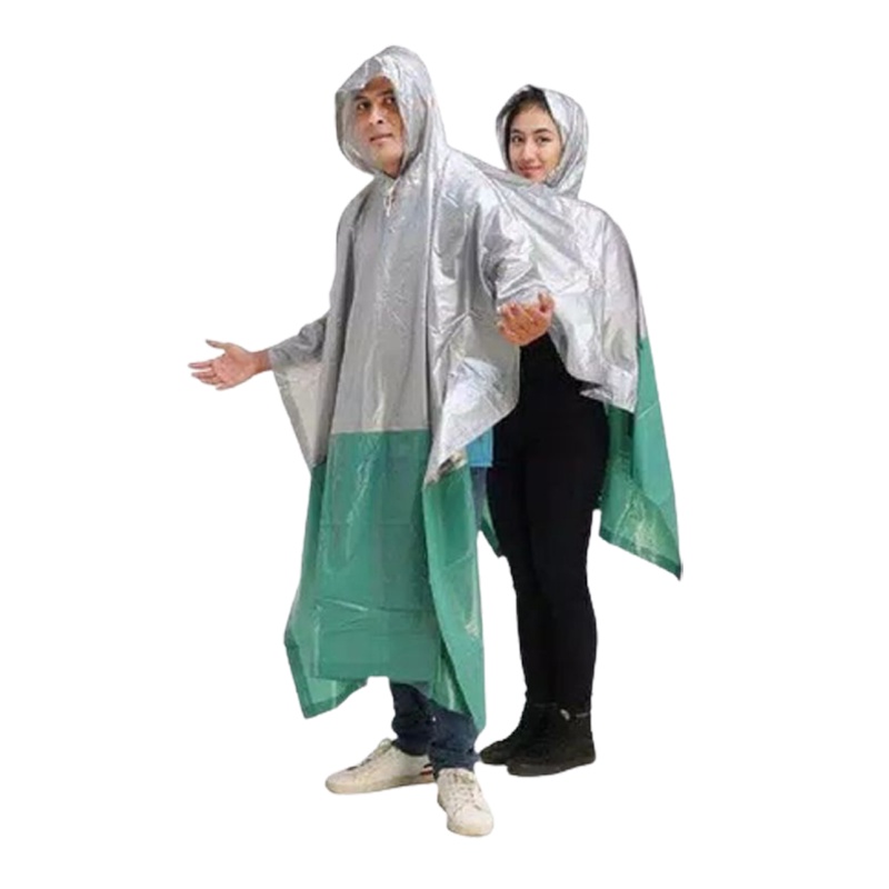 Model Terbaru Jas Hujan Ponco 2in1 Jas Hujan Dua Kepala Jas Hujan Model Jubah / Jas Hujan Phonco Kelelawar / Jas Hujan Double Ponco / Jas Hujan Coupel / Pasangan