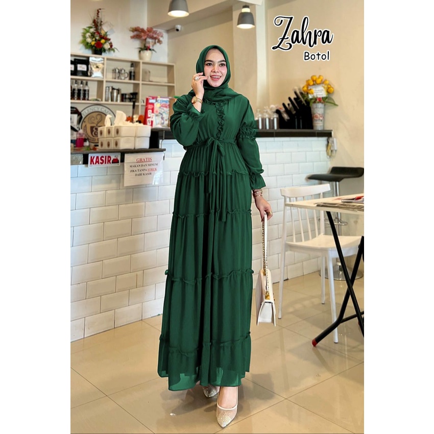 GAMIS PESTA KONDANGAN POLOS ZAHRA