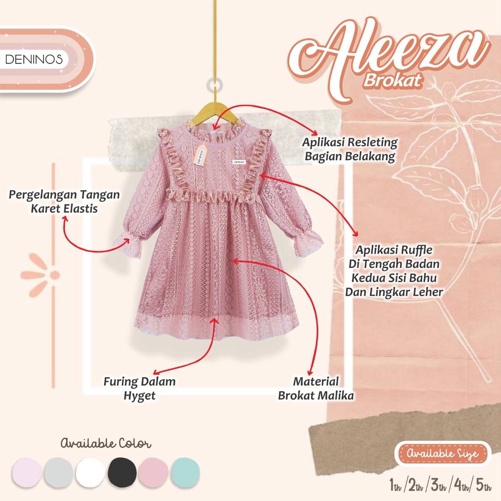 Tunik Alleza Brokat Malika By deninos