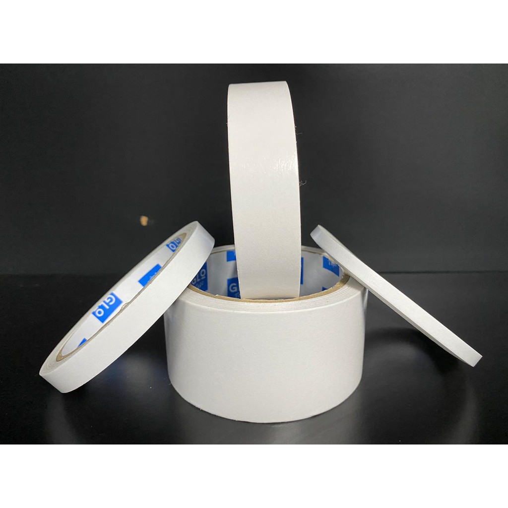 

Double Tape 6mm x 15 Yard / 12mm x 15 Yard / 24mm x 15 Yard / 48mm x 15 Yard