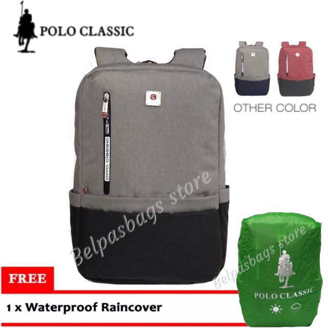 Tas ransel pria dan wanita polo Classic