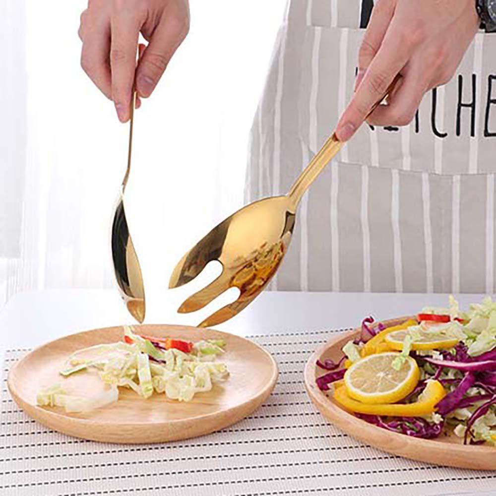 [Elegan] Sendok Dessert Besar Menggunakan Peralatan Prasmanan Food Server Sendok Garpu Makan Alat Restoran Sendok Garpu